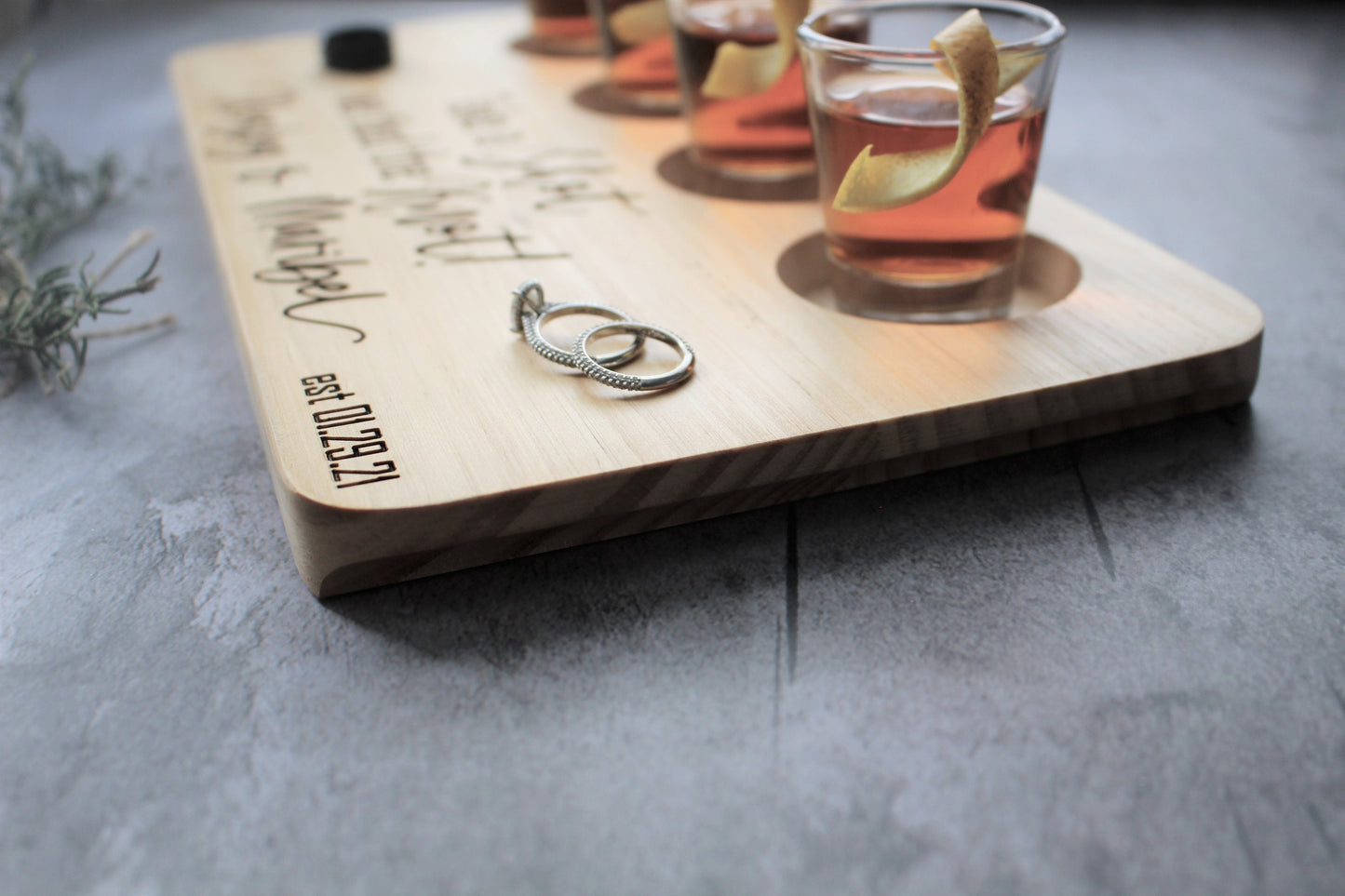 Personalized Wood Flight Board Cutting Charcuterie Engagement Wedding Birthday Housewarming Fathers Mothers Day Gifts