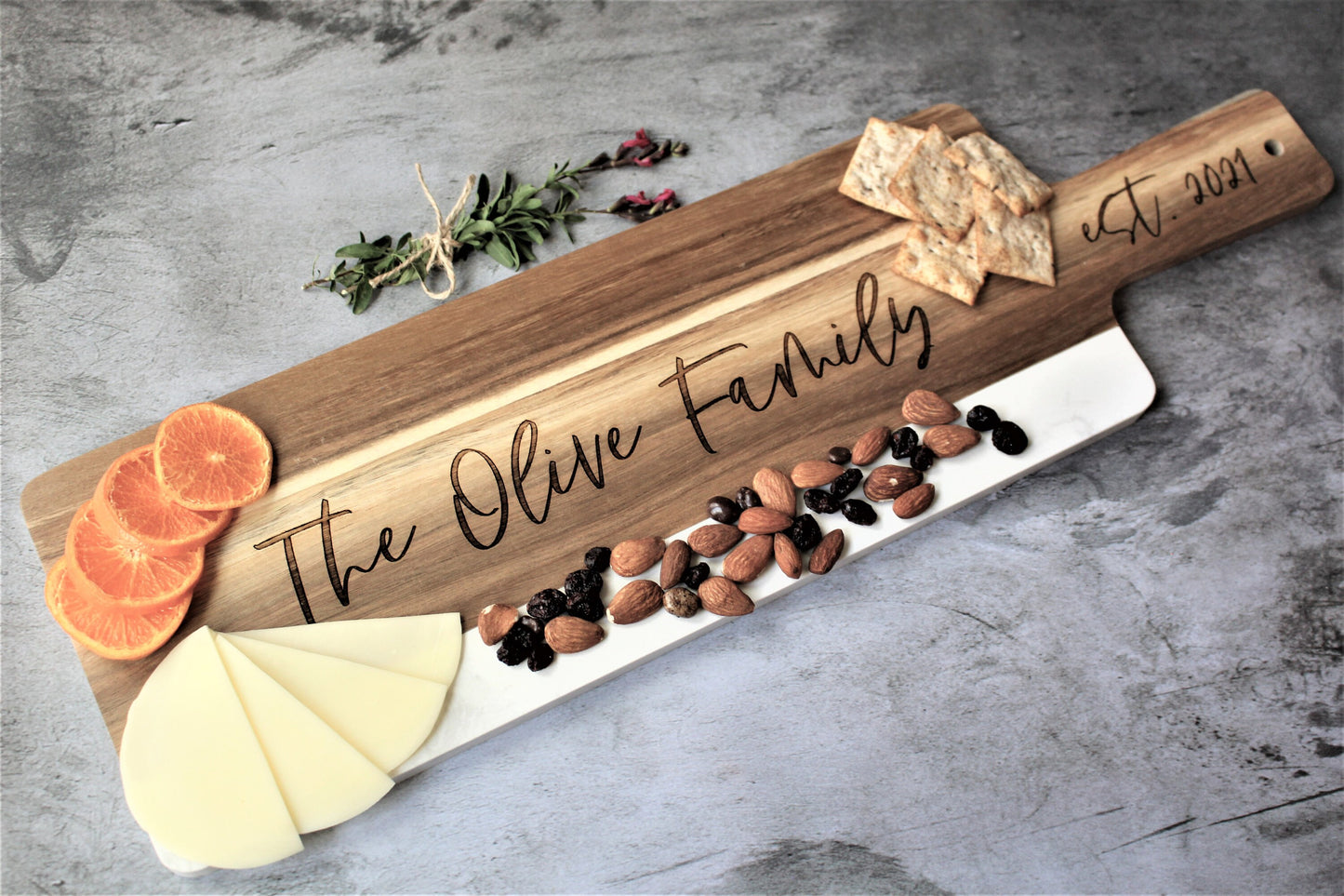 Personalized Large Charcuterie Cheese Serving Board, Bridal Shower Gift, Wedding Gift, Engagement Gift, Birthday Gift, Thank You Gift