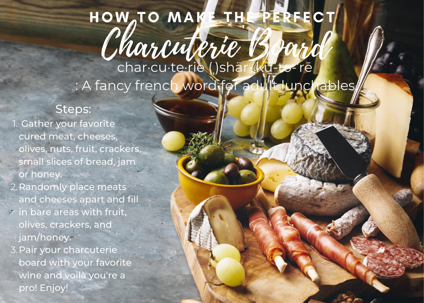 Personalized Charcuterie Cheese Serving Board with Handle For Wedding, Engagement, Anniversary, Birthday, Corporate Gift